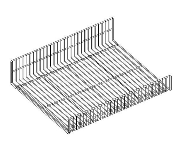 Picture of HP WIRE BASKET  NR 30" X 24" 4" FRONT 6" REAR WHITE