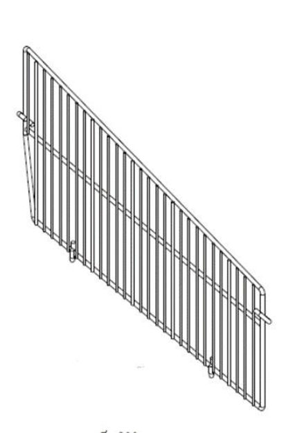 Picture of HP WIRE DIVIDER DEPTH 30" 4" FRONT 6" REAR WHITE