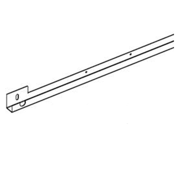 Picture of HP PVC KICKPLATE BOTTOM J RAIL 144" UNPAINTED