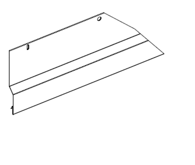 Picture of HP 7" METAL NON VENTED KICKPLATE ISL OWEZ WITH J TRIM KIT,60" GREY/BLACK