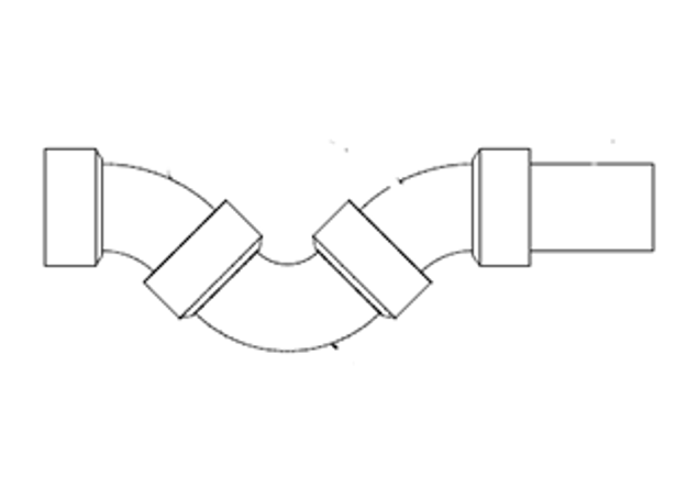 Picture of HP DRAIN KIT NRW WITH 45 AND 90 DEGREE ELBOW AND 1.25" PVC PIPE