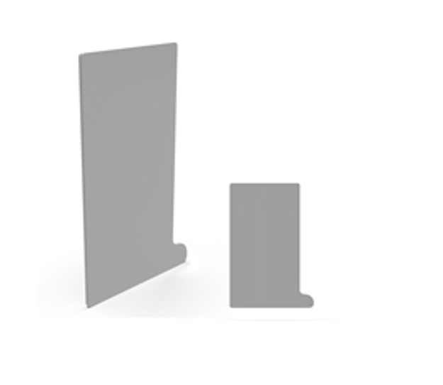 Picture of HP NARROW RH BOXED END WITH FOOT ONRB,PAINTED METAL/MIRRORED