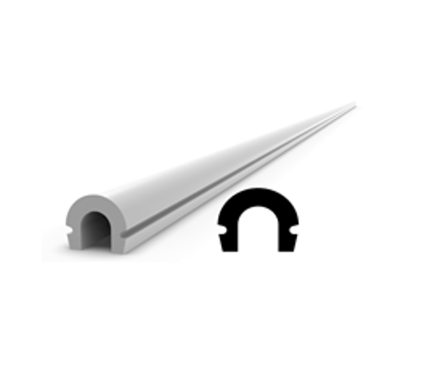 Picture of HP 1" NOSE BUMPER 100' ROLL ,WHITE