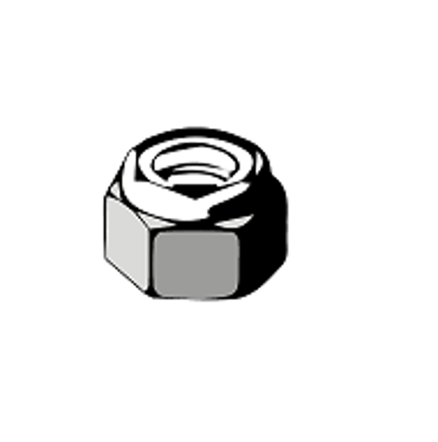 Picture of HEX LOCK NUTS NYLON INSERT, STAINLESS STEEL 316, #10-32