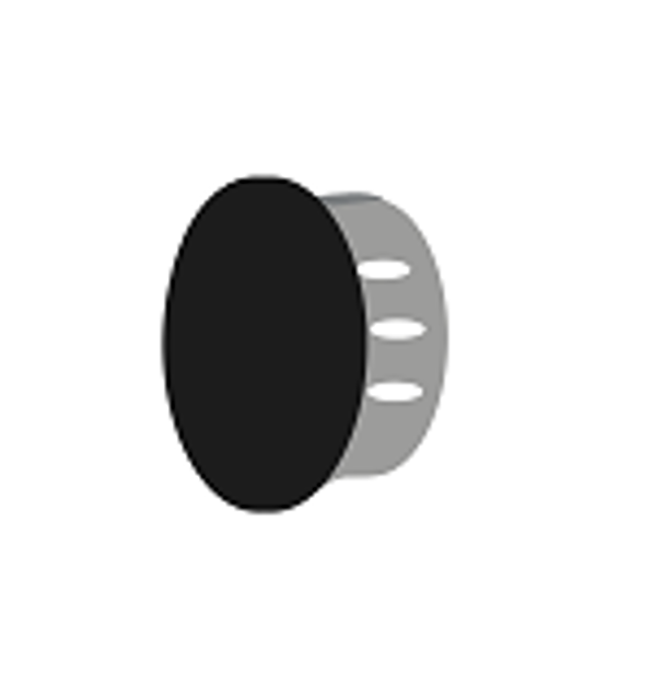 Picture of DOME PLUGS, BLACK NYLON HOLE PLUG, 1"