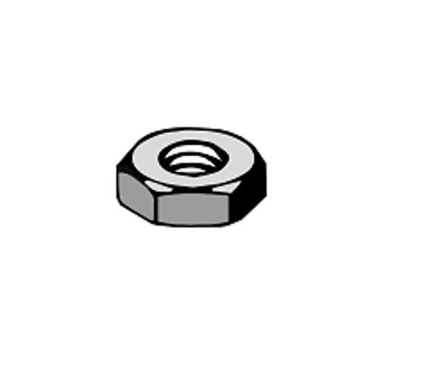Picture of HEX MACHINE SCREW NUTS, ZINC PLATED STEEL, #8-32