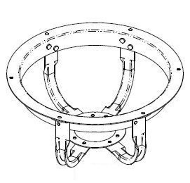 Picture of HP FAN BASKET, 6" WITHOUT MOTOR OR BLADE